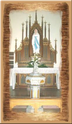The old altar in the Loreauville Catholic Church, St. Joseph's Church.